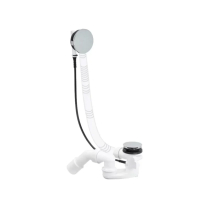 Instalație de cadă, Villeroy & Boch, ventil, cu preaplin, crom, U90960461